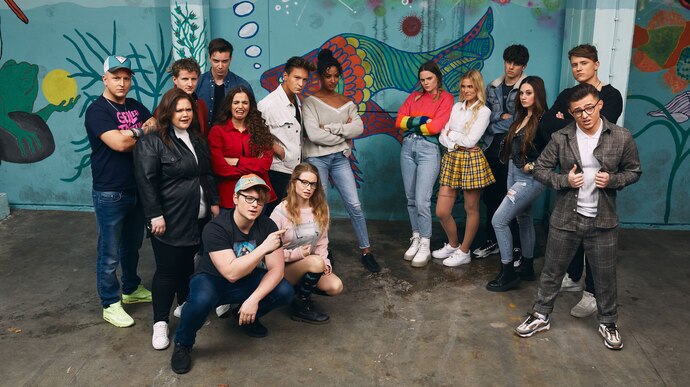 v.li.: Felix, Rosa, Leonard, Paul, Carmen, Lukas, Alexa, Emily, Bella, Vince, Kim, Tom
vorn v.li.: Tobi, Charlotte, Linus
