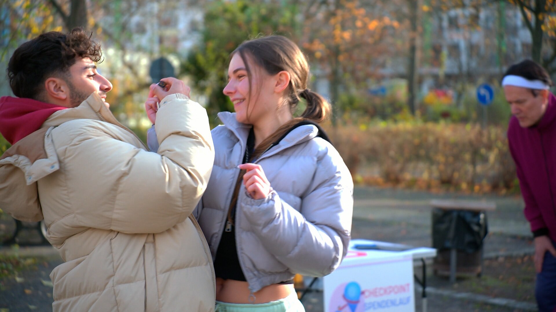 Ein perfekter Moment für Joanna und Karim