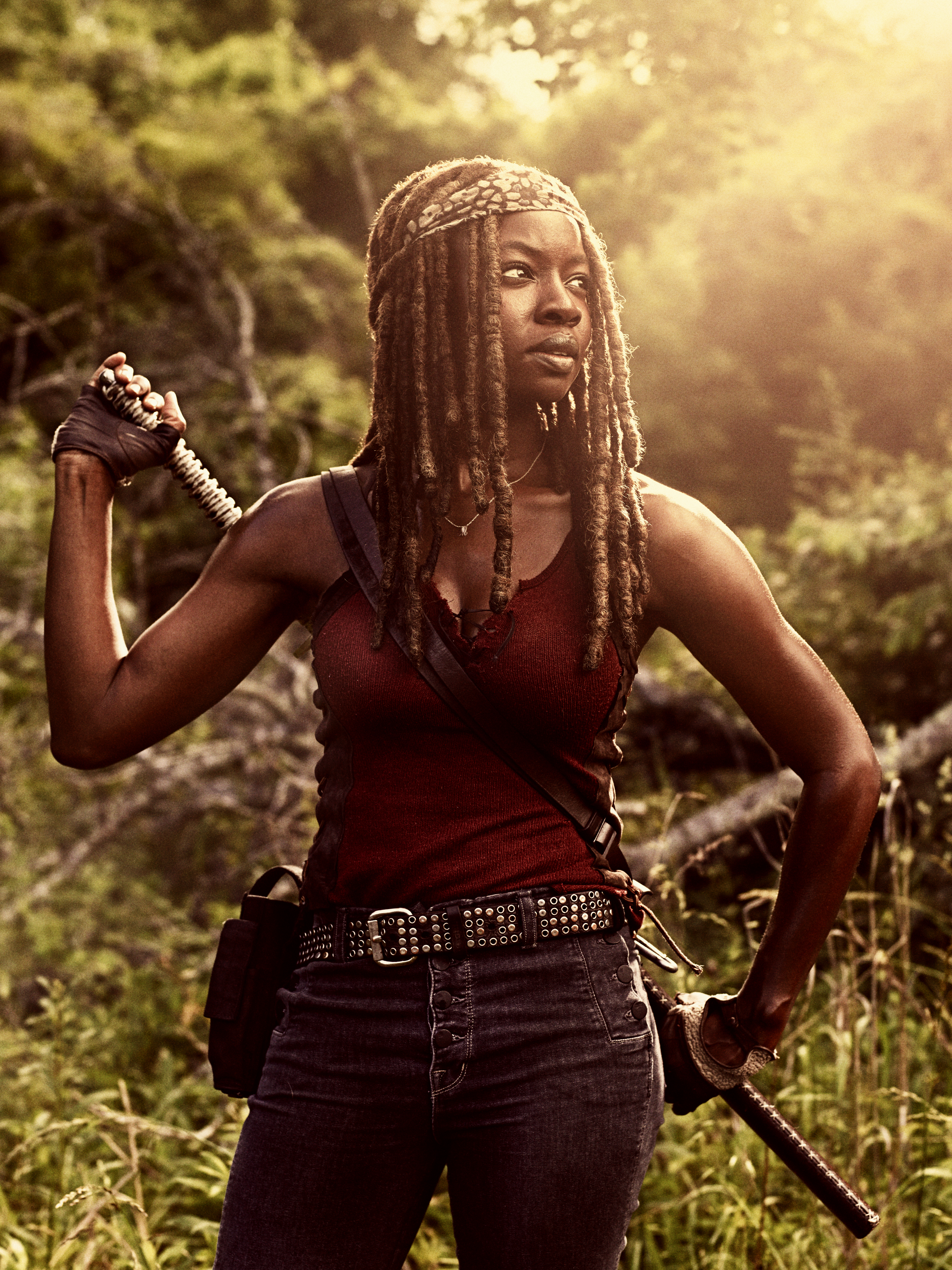 Photo Dédicacée Encadrée De Danai Gurira (Michonne) – The Walking Dead, Format 25,4 X 20,3 Cm, Montage Professionnel