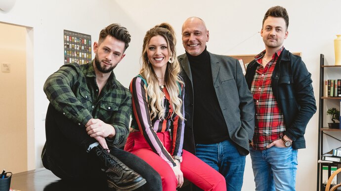 v.li.: Max, Thea, Klaus, Dietrich