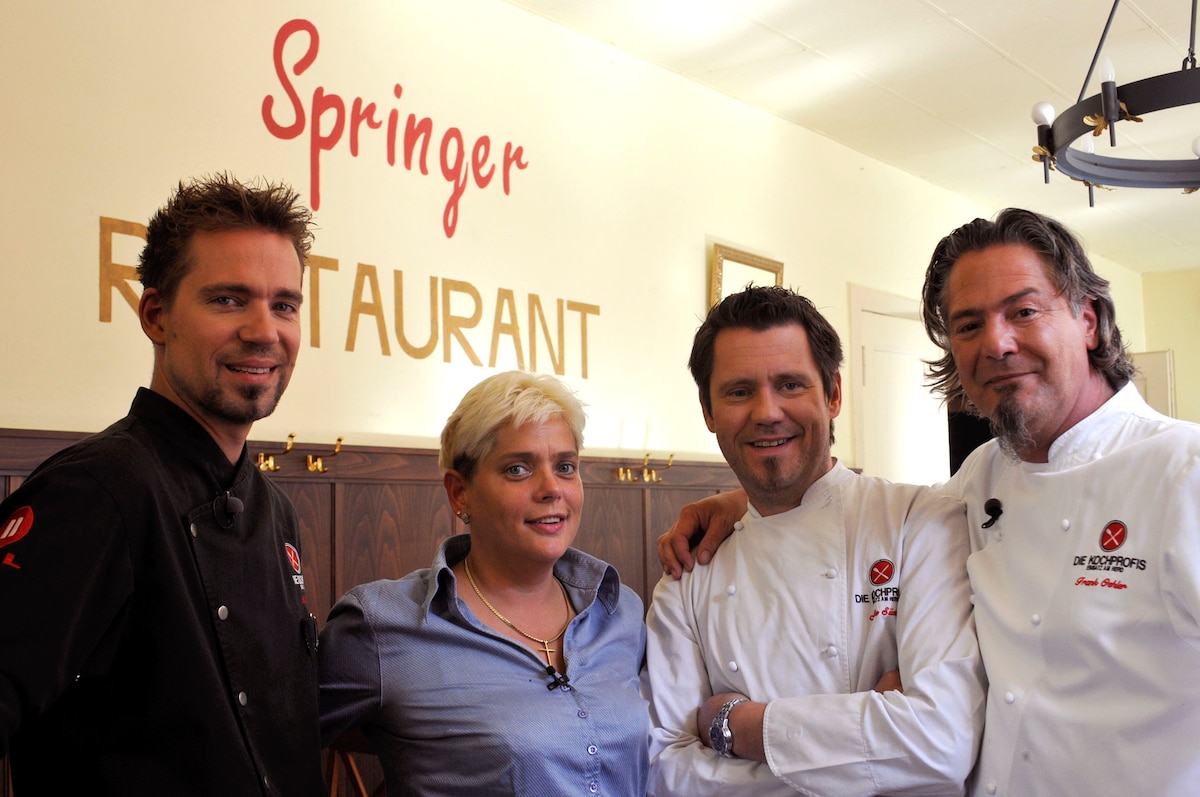 Restaurant Springer in Berlin Die Kochprofis Einsatz am Herd RTLZWEI